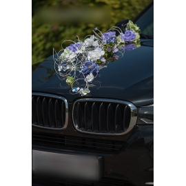 Bildekoration bröllop Blommor i lila och blått - rotting Bildekoration bröllop Blommor i lila och blått - rotting